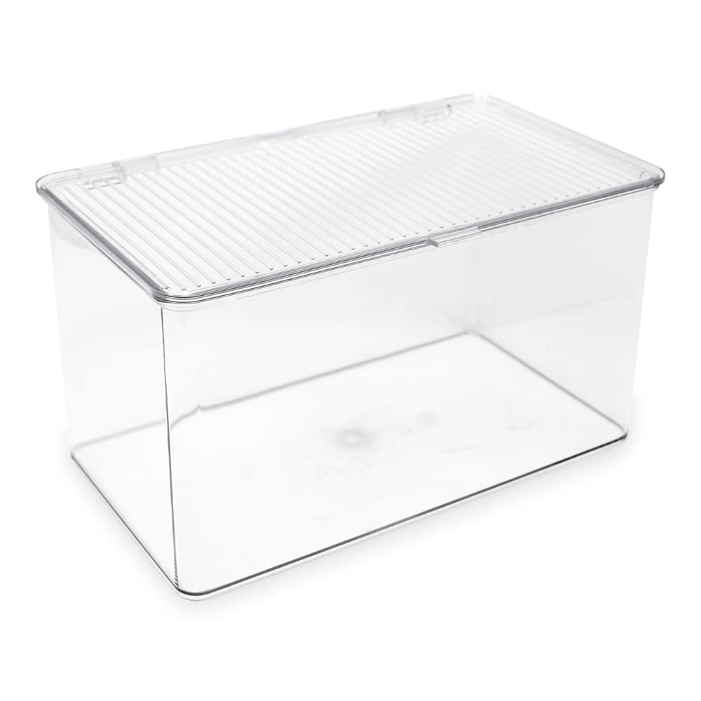 Isaac Jacobs Medium Stackable Organizer Bin (10.75”x6.5”x3.7”)