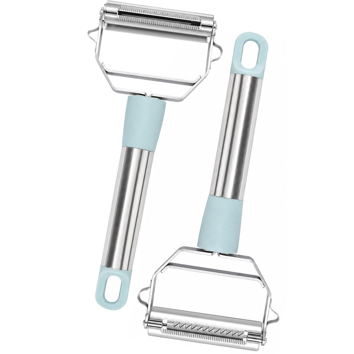 2 PCS Multifunctional Vegetable Peeler for Kitchen, 4-in-1 Peeler Shredder