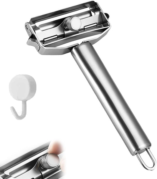2026-2.0Adjustable thickness peeler de Verduras,potato peeler,Fruit Vegetable de Acero Inoxidable,Pumpkin peeler,Used for kitchen and dining,Gift Hook.