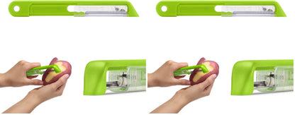 Dreamfarm Sharple Self-Sharpening Vegetable Peeler - Kermit Green