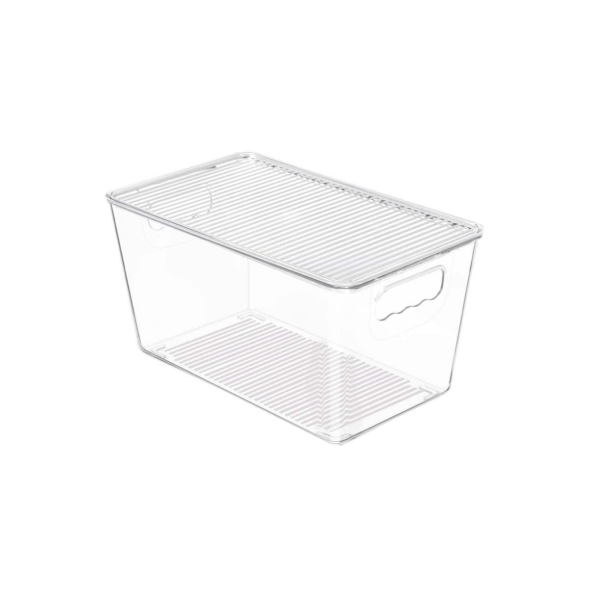 Vtopmart 6 Pack Clear Stackable Storage Bins with Lids and Handles, XLarge