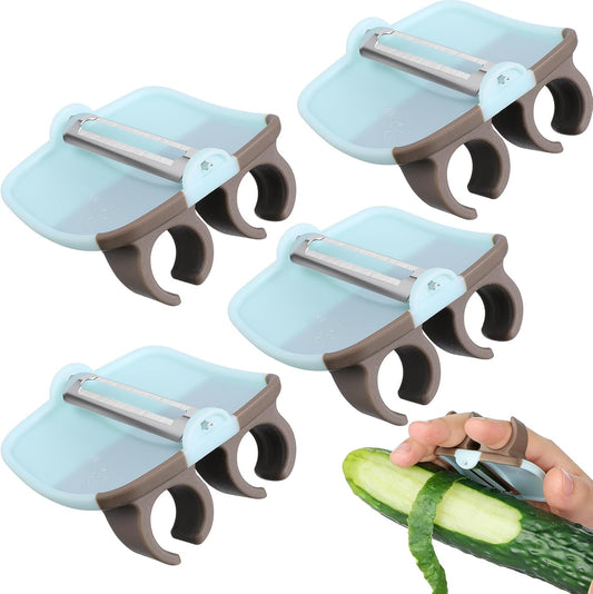 Kichvoe 4Pcs Potato Peelers Finger Vegetable Peeler for Kitchen