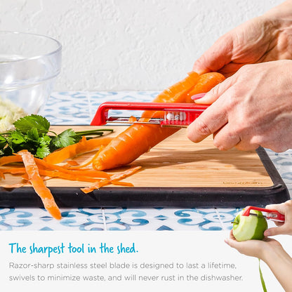 Dreamfarm Sharple Self-Sharpening Vegetable Peeler - Kermit Green